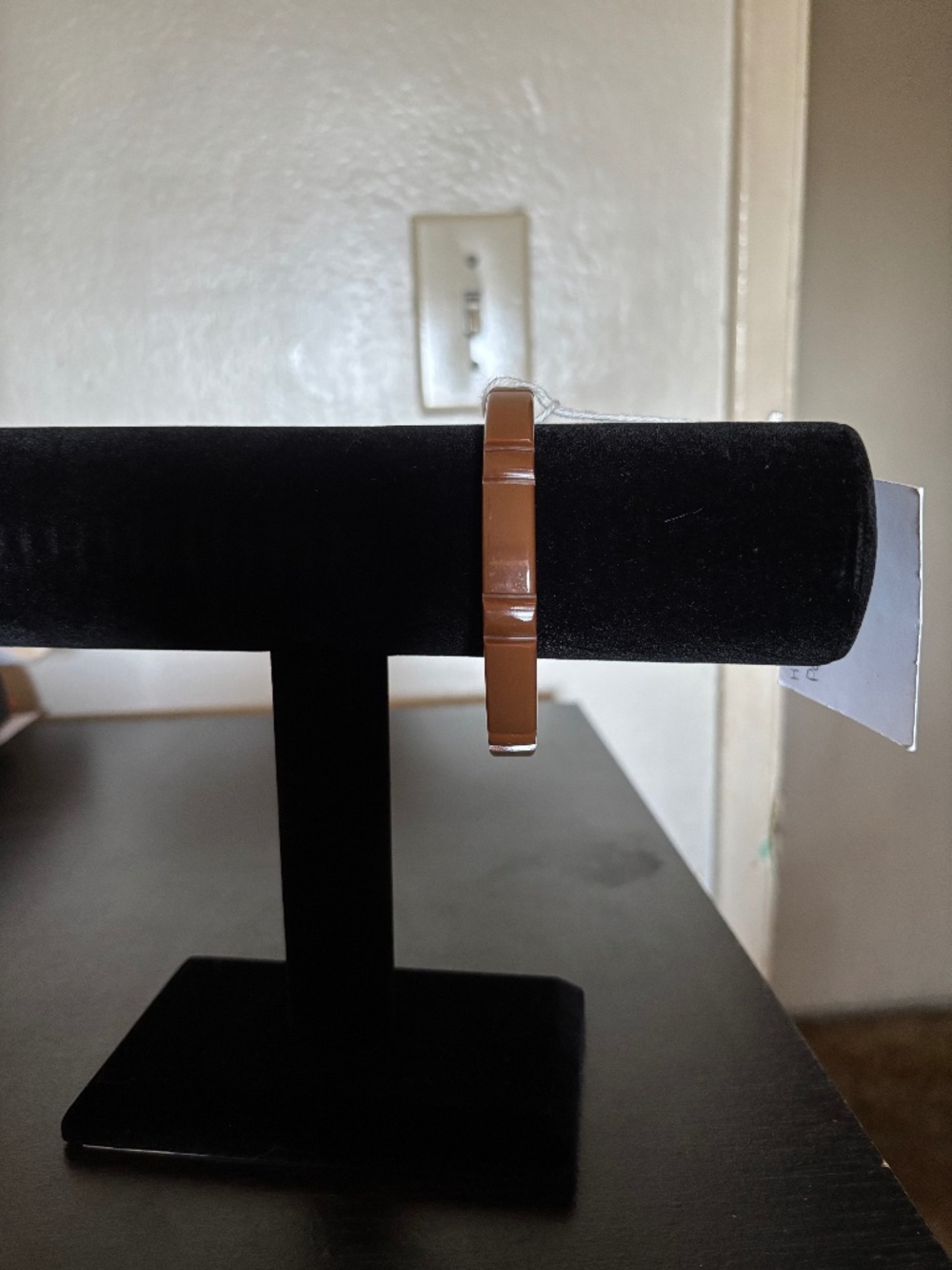 Bow and Crossbones Pecan Bangle